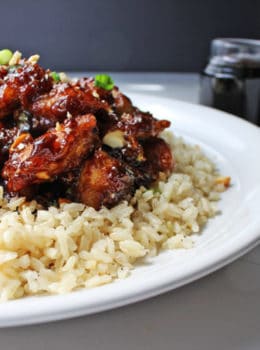 Spicy, sweet, crispy & crunchy, this dish is everything you could hope for and more in a chicken dish. Straight from the restaurant's menu, this is a really spicy Mandarin-Style chicken dish with scallions and roasted cashews.