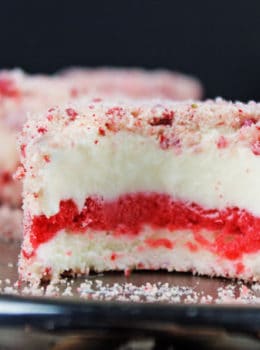 Strawberry Shortcake Bars are made with rich Vanilla Ice Cream sandwiched around Fresh Strawberry Sorbet and rolled in a deliciously nostalgic strawberry crumb topping with a butter crumb made with milk powder and freeze dried strawberries. I promise you'll feel like you took a trip back into your childhood when you take a bite but you will love that they are made with natural flavors!