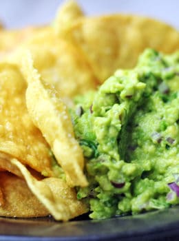 You've had the Barbacoa Beef Burrito, now you can enjoy the Chips and Guacamole that go with it! Salty Lime Tortilla Chips just like you love at Chipotle served with their authentic guacamole. You'll never want premade chips or dip again!
