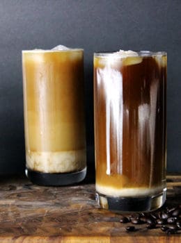 Cold brewed Sea Salt Coffee is the most amazing cold brewed coffee drink you've probably never tried. Iced Coffee sweetened slightly is topped with a whipped cream with a sprinkle of sea salt.