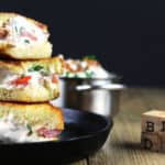 Creamy, tangy and full of bacon, this BLT Dip Grilled Cheese Sandwich will be your new favorite! An easy Round Two recipe for BLT Dip!