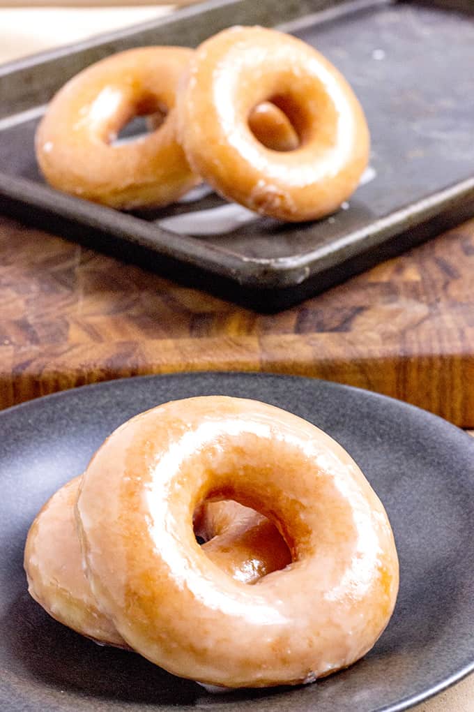 Krispy Kreme Glazed Doughnuts you know and love and now you can make them at home and eat them fresh without braving the lines or drive-thru.