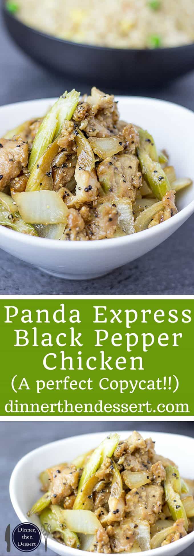 Panda Express Black Pepper Chicken is marinated ginger soy chicken, in a peppery black pepper sauce with celery and onions that tastes exactly like the Panda Express version you love! And really low in fat and WW points!