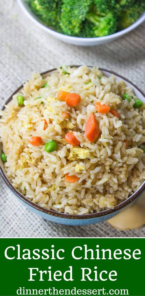Classic Fried Rice takes just ten minutes to make with day old steamed rice, soy sauce, eggs and oyster sauce. You can add your favorite vegetables and proteins to taste.