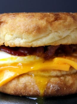 Egg, Bacon and Cheese McMuffin made to serve a crowd with little effort with some easy prep tricks, you won't miss the fast food version for even a second!