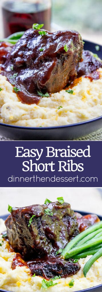 Braised Short Ribs {Easy Short Rib Recipe!} -Dinner, then Dessert