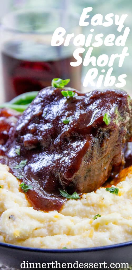 Braised Short Ribs {Easy Short Rib Recipe!} -Dinner, then Dessert