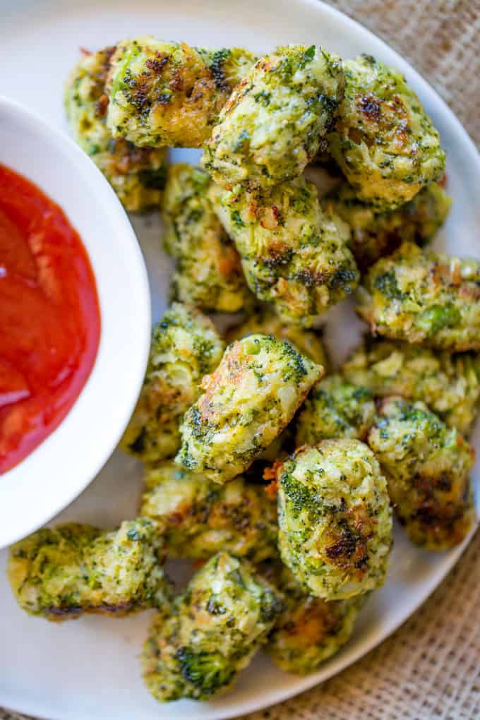 Baked Cheddar Broccoli Tots are a breeze to make, a huge hit with kids and full of flavor that'll help cut down on the carbs and fat of regular tater tots!