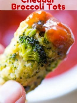 Baked Cheddar Broccoli Tots are a breeze to make, a huge hit with kids and full of flavor that'll help cut down on the carbs and fat of regular tater tots!