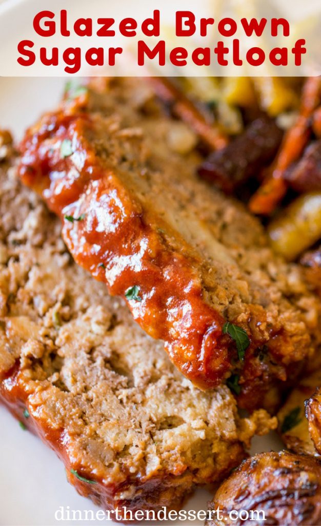Glazed Brown Sugar Meatloaf with tangy ketchup topping and crushed saltines is the easiest and most flavorful take on a classic meatloaf you'll ever make!