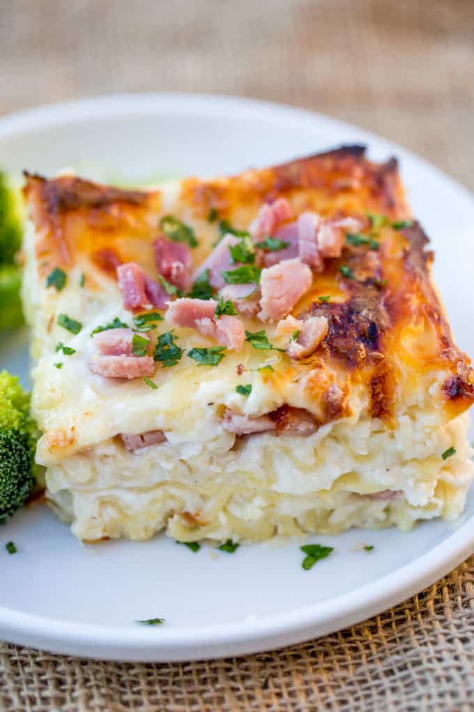 Chicken Cordon Bleu Lasagna (perfect for holiday Ham!) - Dinner, then ...