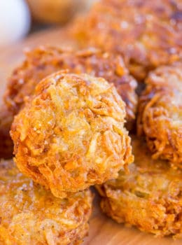 Perfect Potato Latkes with just a few ingredients and a bit of soaking time have the crispiest exteriors with the fluffiest centers. There won't be a single one left over.