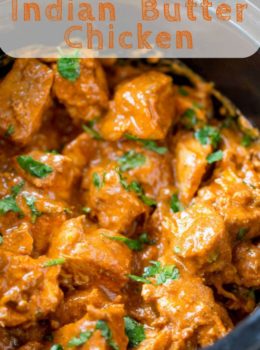 Slow Cooker Indian Butter Chicken made with spices you already have in your cabinet with all the creamy deep flavors you'd expect from your favorite restaurant.