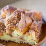 Easy French Toast Bake with no overnight chilling and all your favorite French Toast flavors you can serve to your family or a large crowd. Perfect with warm maple syrup.