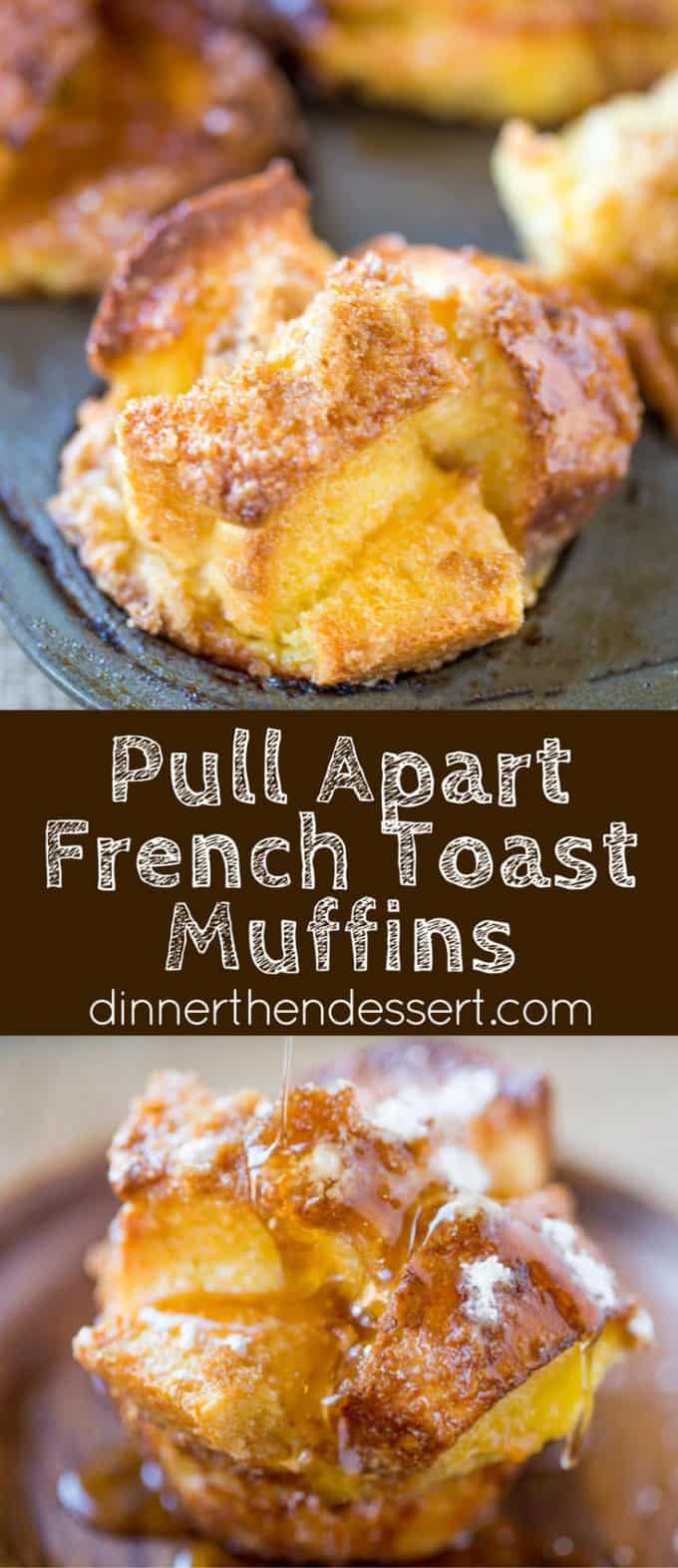 French Toast Muffins are easy to toss together with ingredients you already have in your kitchen and they’re a perfect brunch dish for a crowd and fun to pull apart.