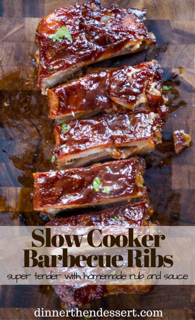 Slow Cooker Barbecue Ribs Dinner, then Dessert