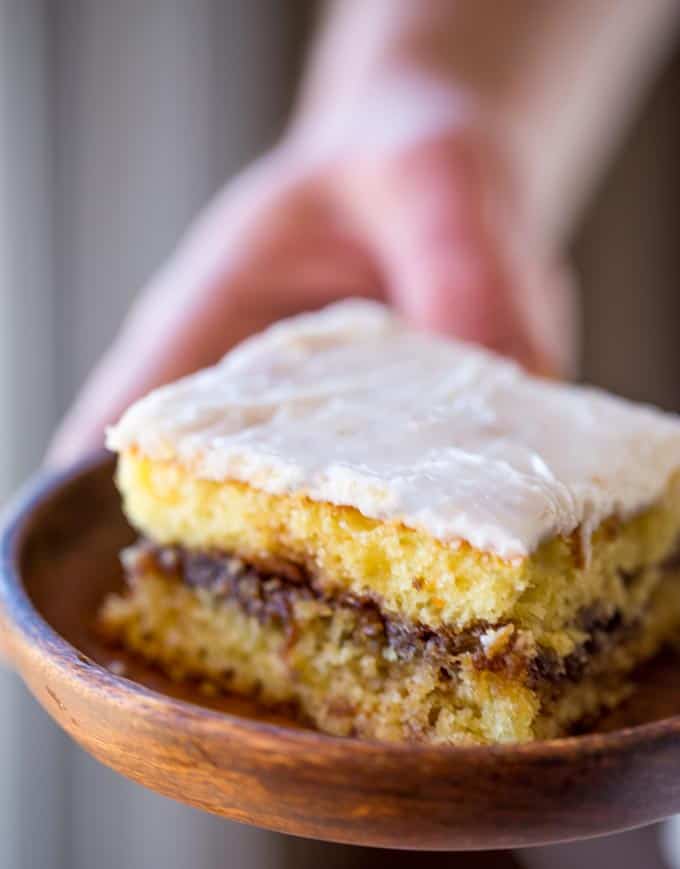 Honey Bun Cake (No Cake Mix!) - Dinner, then Dessert