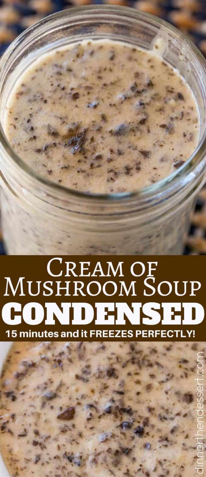 Cream of Mushroom Soup sounds like a basic ingredient in a casserole but making it from scratch is really easy and it freezes great. Perfect for all your condensed soup recipes!