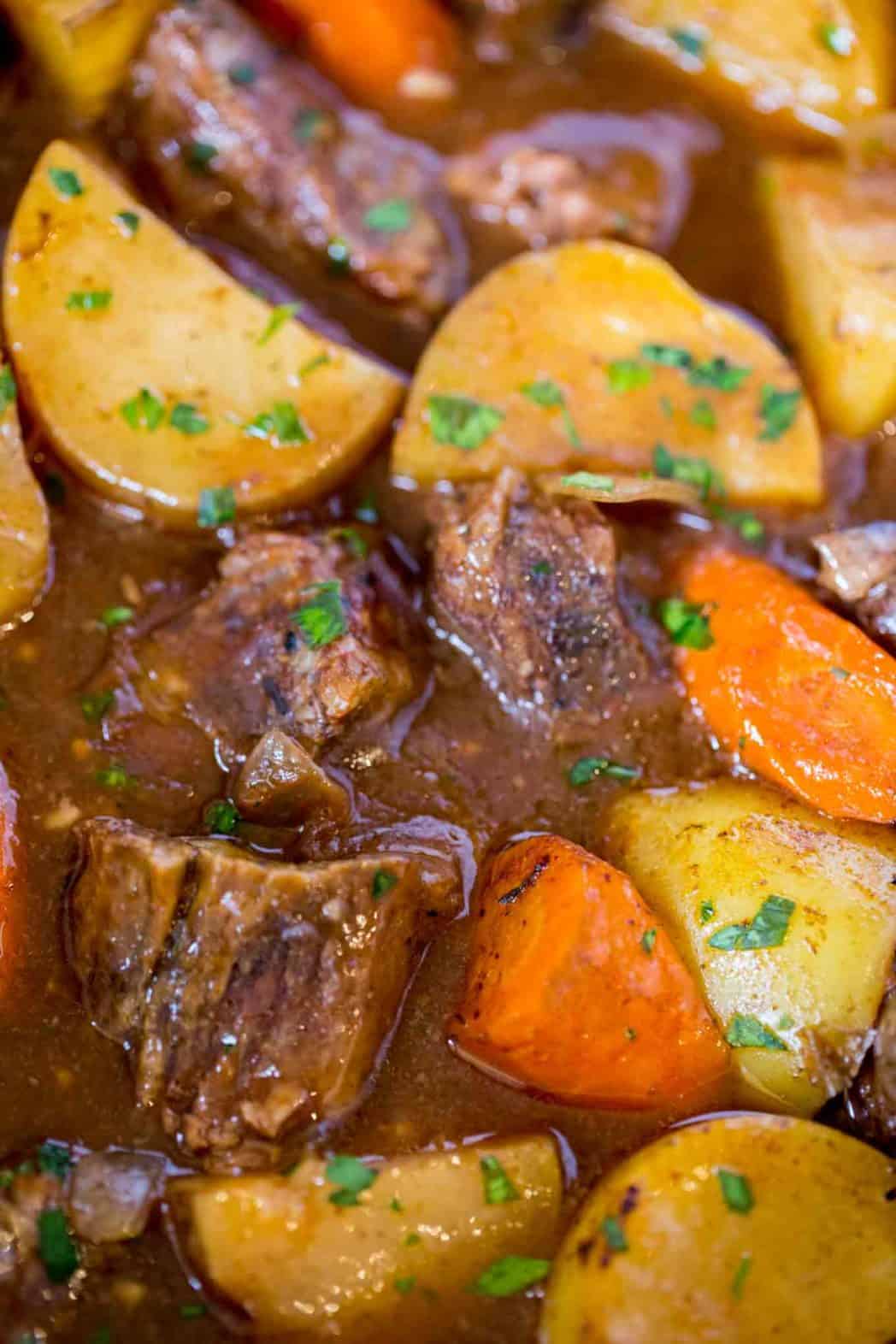 Ultimate Slow Cooker Beef Stew Video Dinner Then Dessert