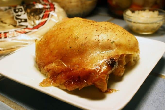 Armenian Garlic Rotisserie Chicken Pita Tacos 