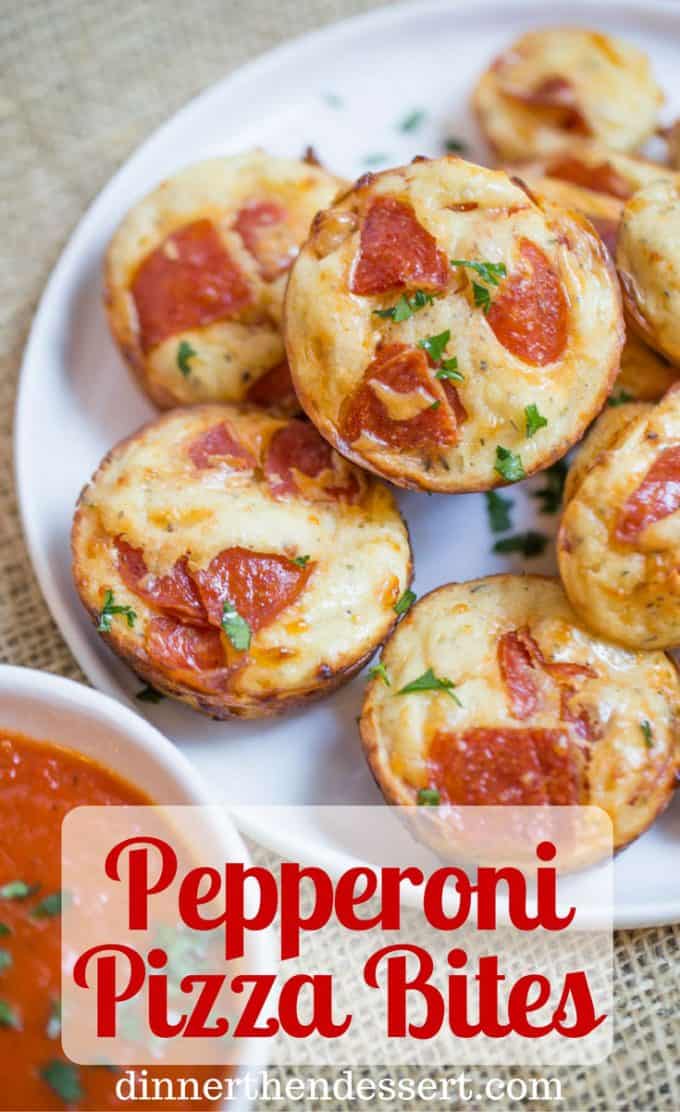 Pepperoni Pizza Bites Recipe [VIDEO] - Dinner, then Dessert