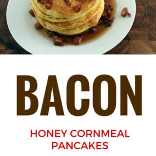 A sweet and savory pancake topped with crispy bacon. They taste like the softest, fluffiest cornbread you've ever had.