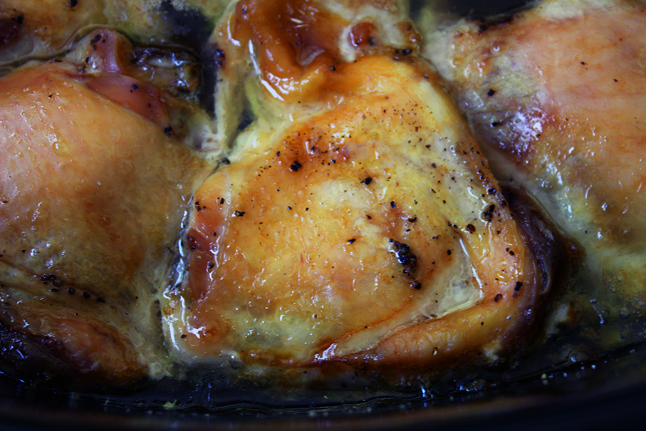 Crisp Juicy Slow Cooker Chicken Dinner Then Dessert