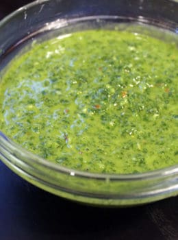 Argentinian Chimichurri - Dinner, then Dessert