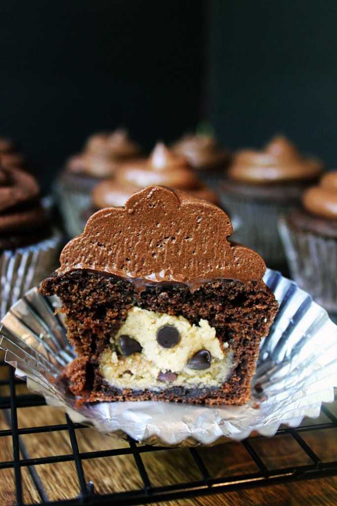 side view of cupcake 