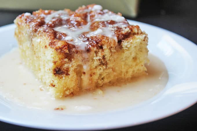 Ready in just 30 minutes, this cinnamon roll coffee cake has all the same flavors as cinnamon rolls but with 5% of the effort!