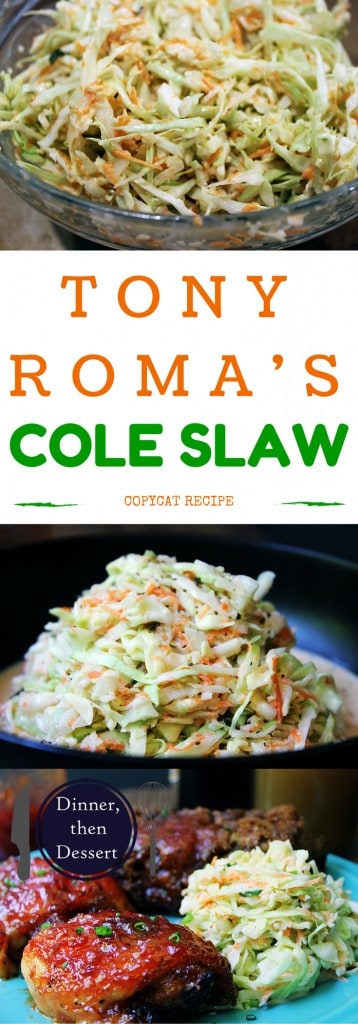 Courtesy of Tony Roma's World Famous Ribs restaurant, this cole slaw is tangy and slightly sweet, with the wonderful flavor of celery seed.