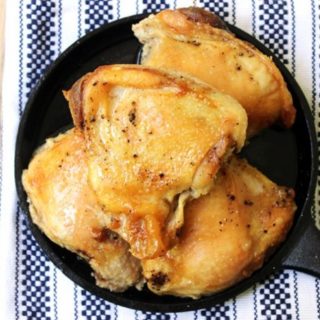 Three Ingredients: Chicken, Salt and Pepper. The Easiest method ever for Crispy & Juicy Chicken! Tastes like a Rotisserie Chicken.
