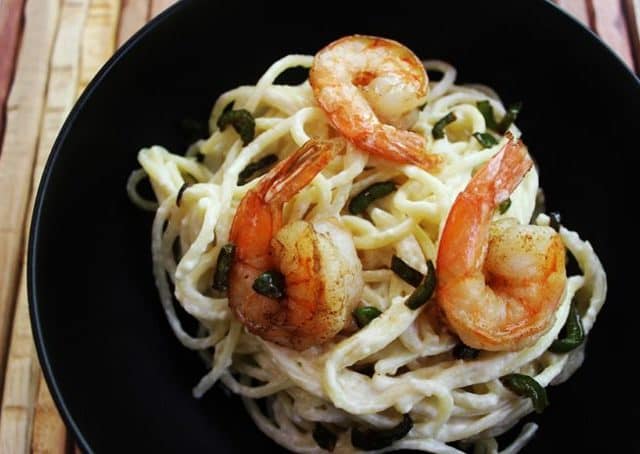 A rich, spicy, creamy shrimp pasta for nights when you are looking for something special but quick and easy.?
