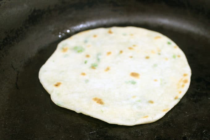 Tortilla Cooked