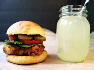 Chick-Fil-A Crispy Chicken Sandwich & Lemonade - The crispy, seasoned fried chicken sandwich we all love washed down with the best restaurant lemonade there is! Save the trip and the wait in the long lines!