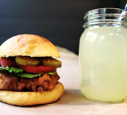 Chick-Fil-A Crispy Chicken Sandwich & Lemonade - The crispy, seasoned fried chicken sandwich we all love washed down with the best restaurant lemonade there is! Save the trip and the wait in the long lines!