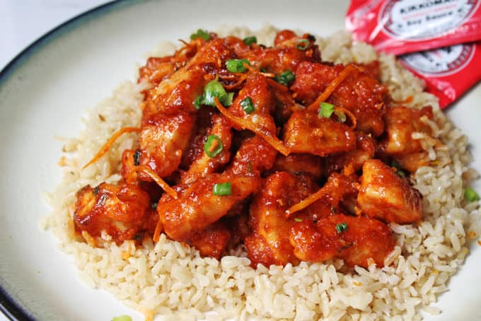 Healthier Orange Peel Chicken - Dinner, then Dessert