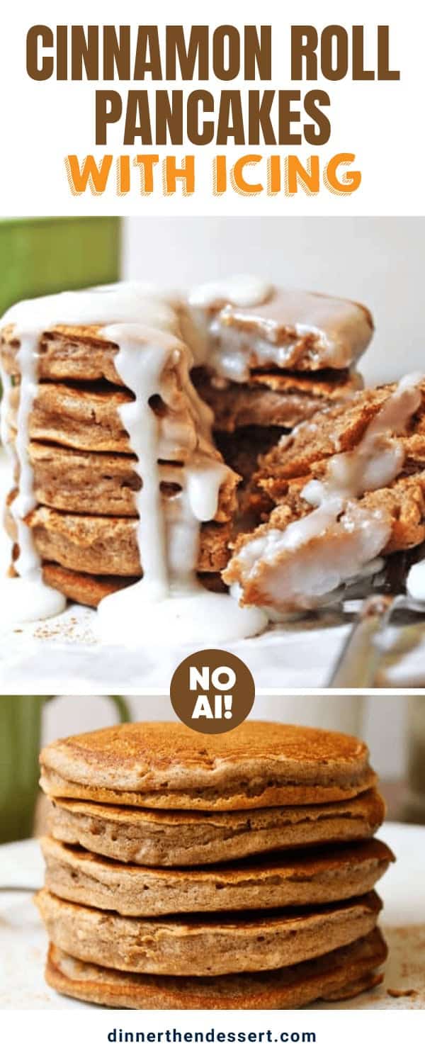 Pin pic of pancakes with icing