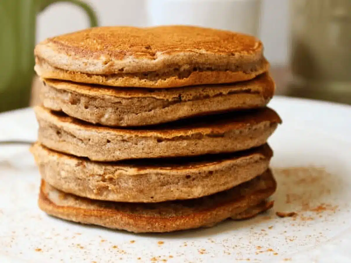 Stack of cinnamon pancakes