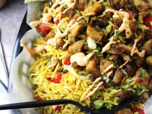 Halal Cart Chicken And Rice Copycat Dinner Then Dessert