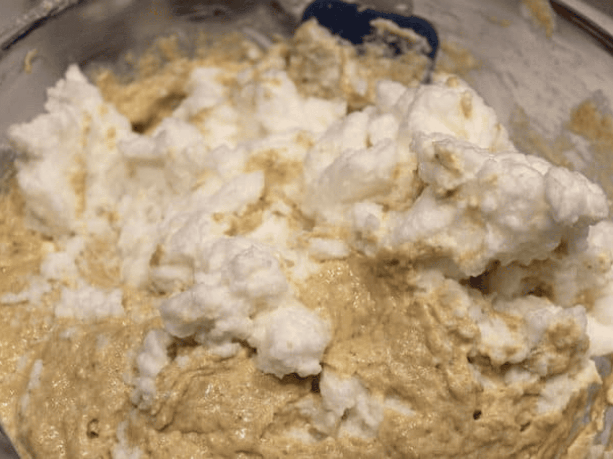 Egg whites in batter