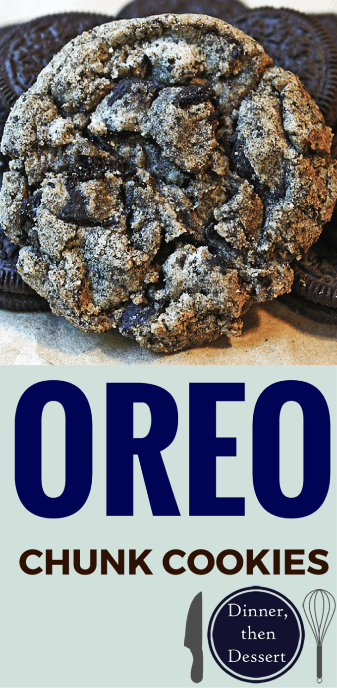 Oreo Chunk Cookies collage