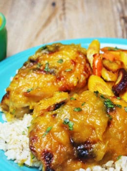Fresh, ripe mangoes married with the heat of habaneros and sweet honey make a perfect glaze for roasted or grilled chicken. Done in 45 minutes, this dish will impress!