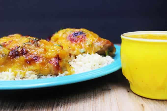 side view of chicken 