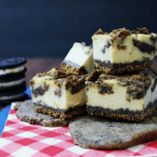 Stacked cheesecake bars