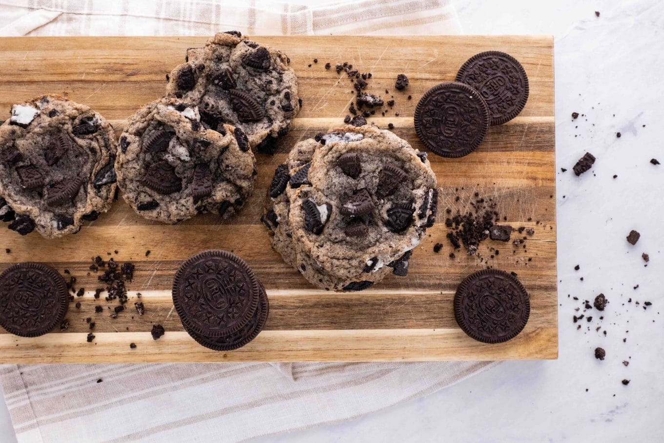 oreo chunk cookies recipe dinner then dessert