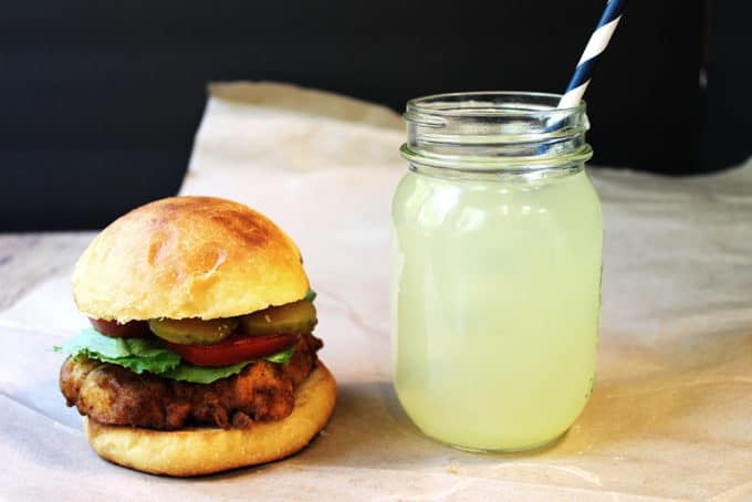 Chick-Fil-A Crispy Chicken Sandwich & Lemonade - The crispy, seasoned fried chicken sandwich we all love washed down with the best restaurant lemonade there is! Save the trip and the wait in the long lines!