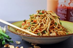 5 Ingredient Asian Peanut Noodles - A Staple Pantry Recipe! - Dinner 