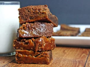 Fat Witch Bakery's Legendary Chocolate Caramel Brownies are soft, crisp, gooey, chocolate-y, chewy, decadent, rich, fudgy and cakey all in one bite.