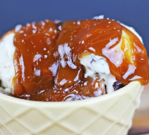 This Homemade Salted Caramel Sauce is a really quick ten minute recipe that results in the most indulgent, delicious, buttery and salty caramel sauce you have ever tasted!